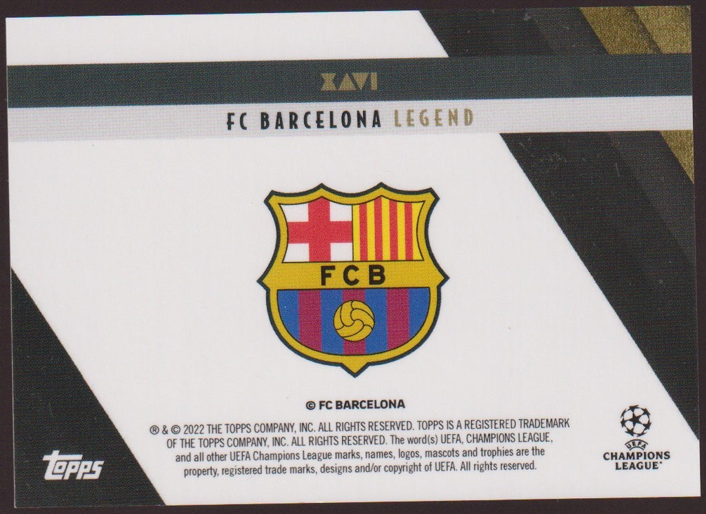 Topps Deco 2021-22 Xavi FC Barcelona Legend Parallel Rare – Bild 2