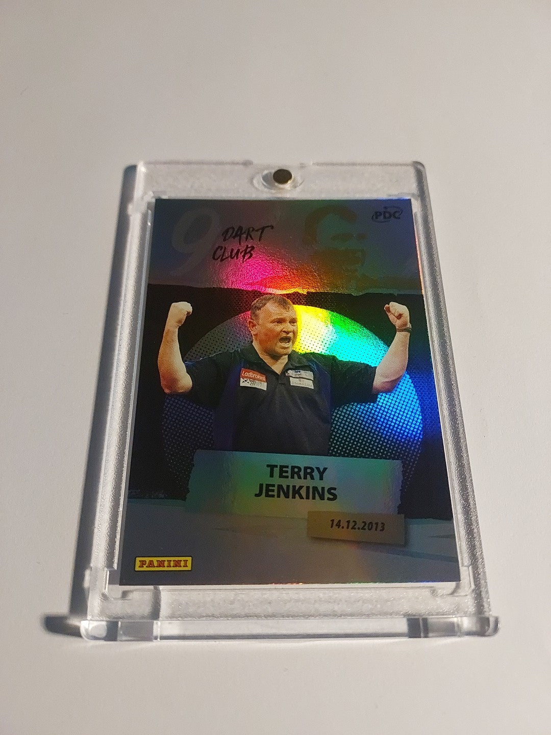 Panini PDC World Championship 2026 Terry Jenkins 9 Dart Club Parallel Refractor – Bild 2