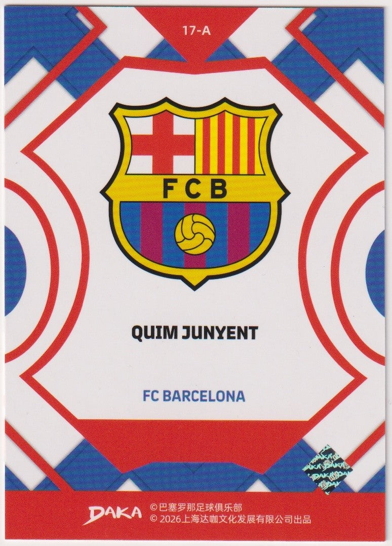 Daka Rookie Card 2025-26 Quim Junyent FC Barcelona Parallel Rare Rookie – Bild 2