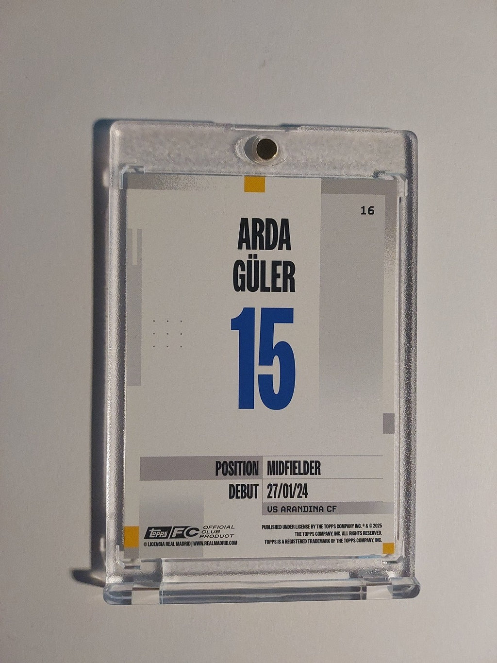 Topps Real Madrid Team Set 2024-25 Arda Güler Türkei Parallel Ultra Rare Hit – Bild 2