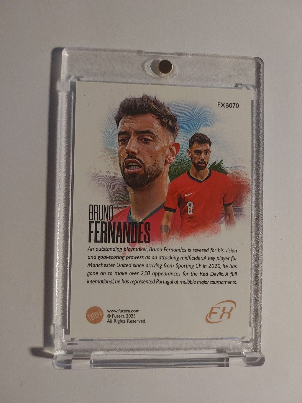 Futera Unique 2024-25 Bruno Fernandes Manchester United Portugal Parallel Hit – Bild 2