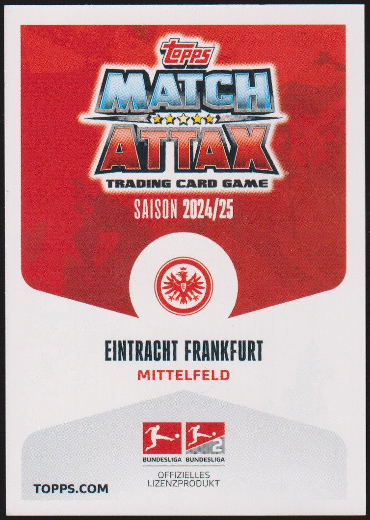Topps Match Attax 2024-25 Mario Götze Eintracht Frankfurt Bundesliga Parallel – Bild 2