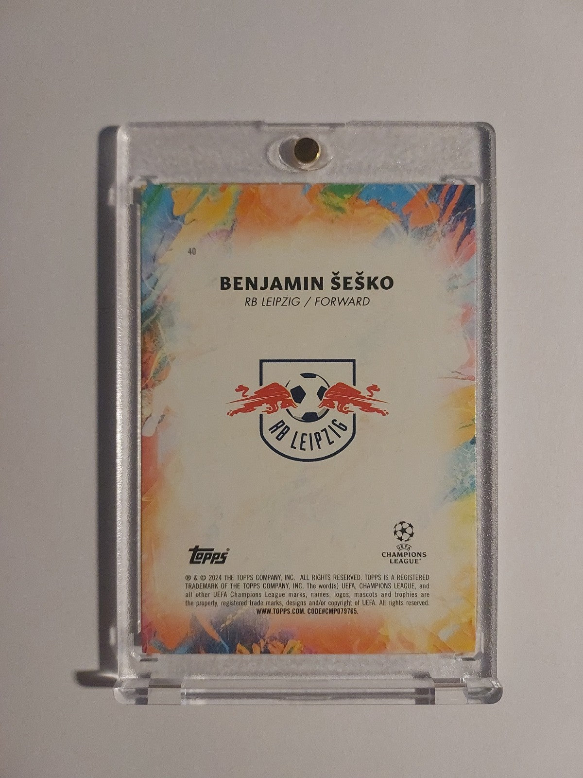Topps Inception 2023-24 Benjamin Sesko RB Leipzig Parallel 69/150 Refractor Rare – Bild 2