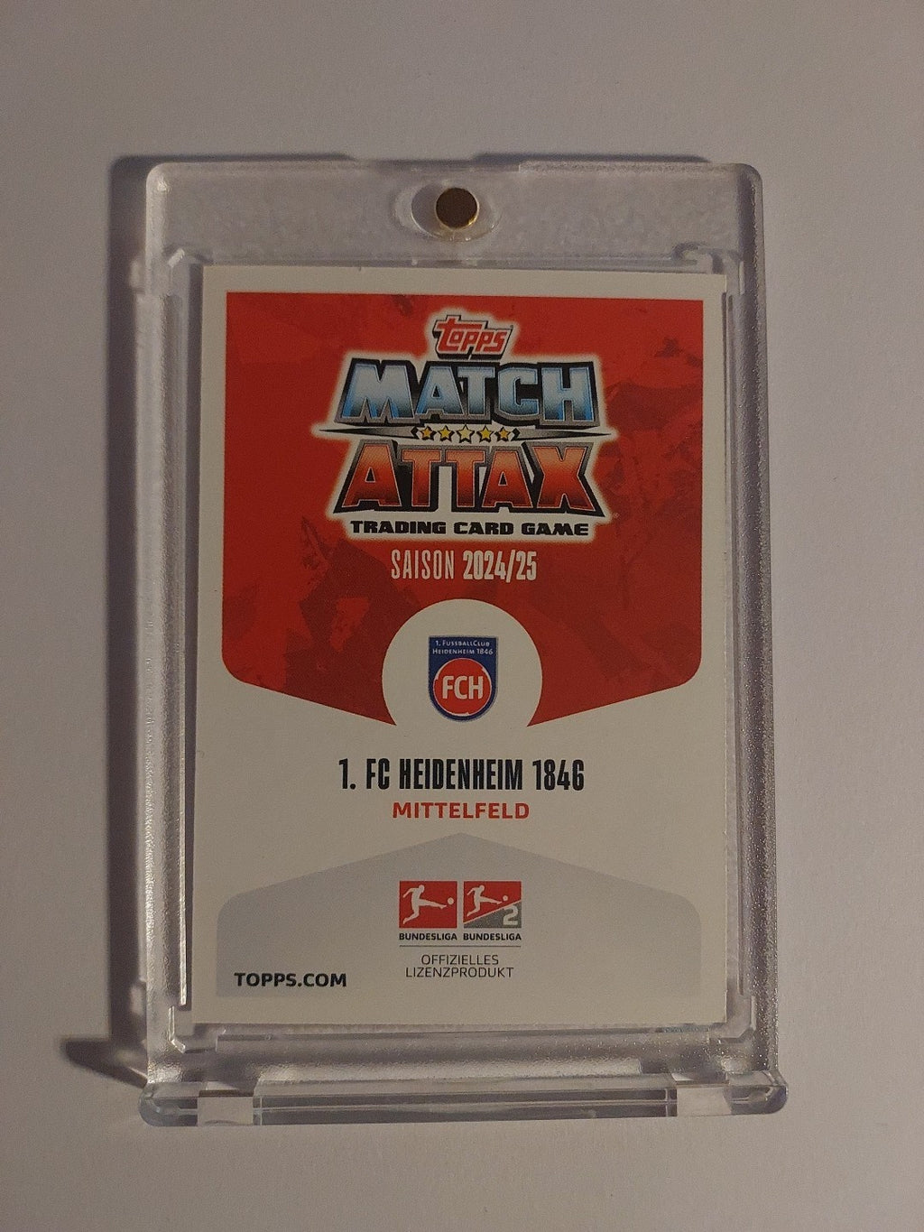 Topps Bundesliga 2024-25 Sirlord Conteh FC Heidenheim (On Card Auto) – Bild 2