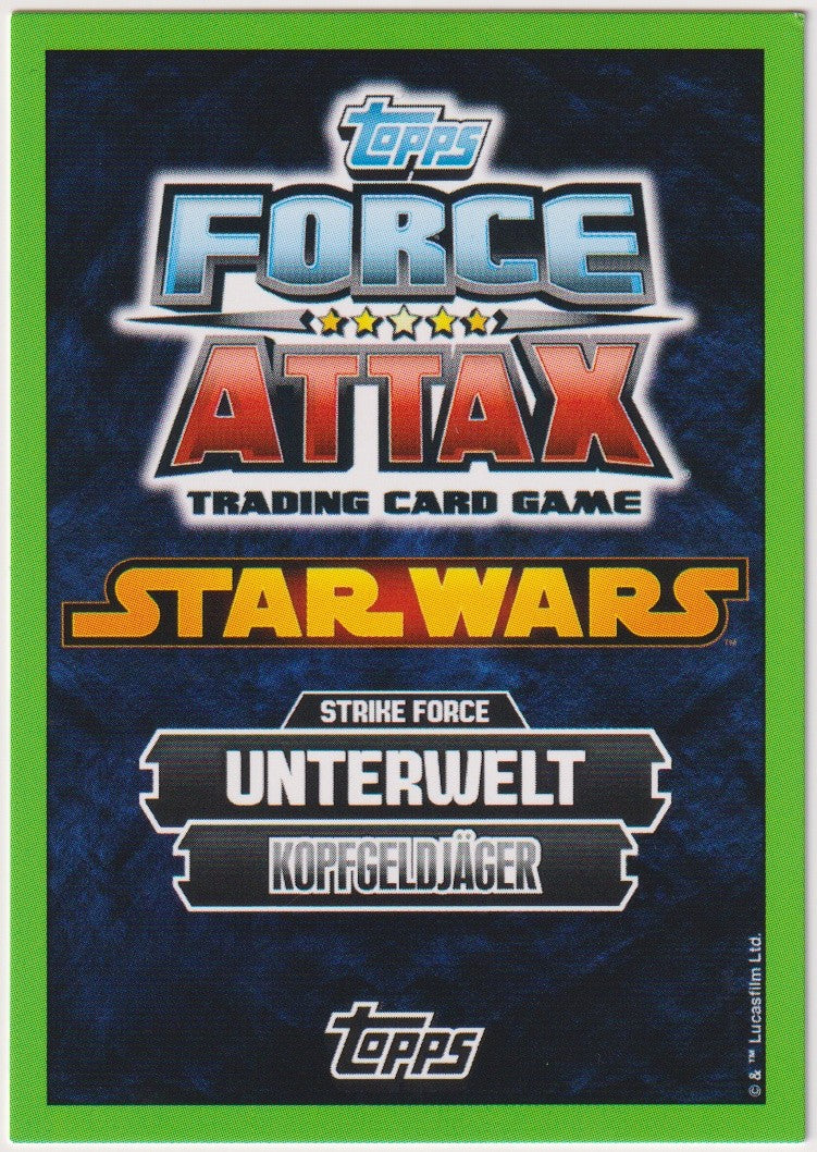 Topps Star Wars 2015 Aurra Sing Kopfgeldjäger Unterwelt TCG Rare #121 2/3 – Bild 2