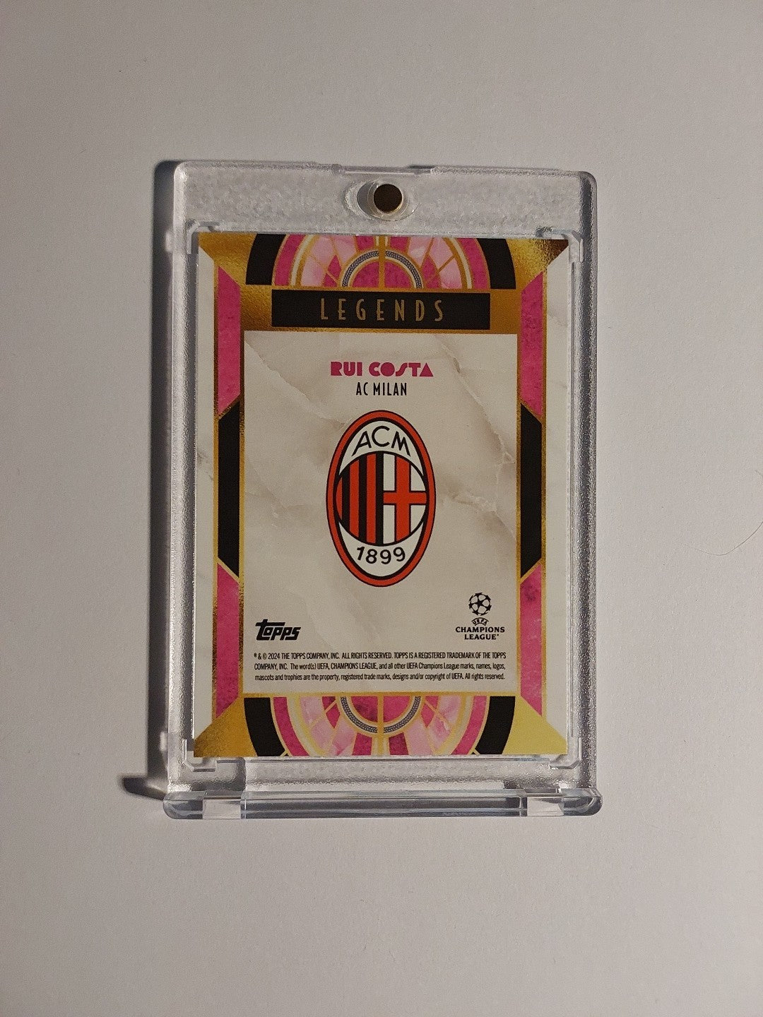 Topps UCC Deco 2024-25 Rui Costa AC Mailand Parallel 73/75 Refractor Rainbow Hit – Bild 2