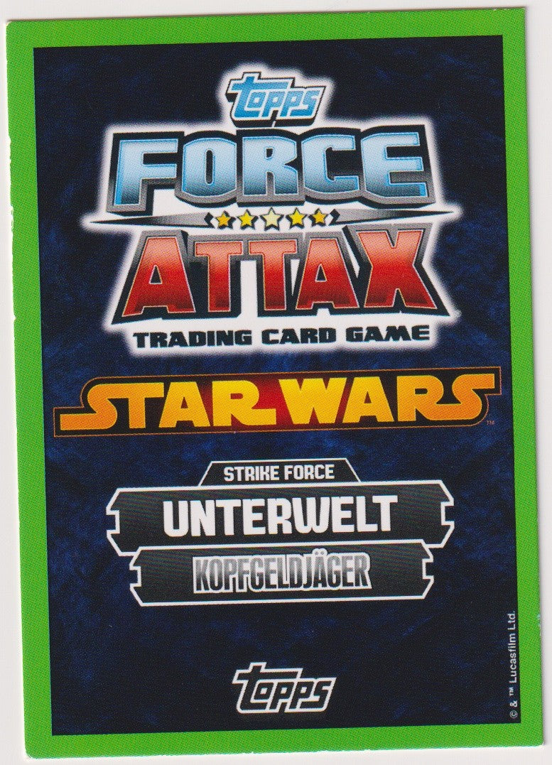 Topps Star Wars 2012 Ziton Moj Schwarze Sonne Unterwelt Kopfgeldjäger TCG Rare – Bild 2