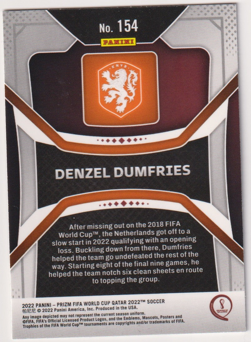 Panini Prizm 2023-24 Denzel Dumfries Rookie Netherlands FIFA World Cup Qatar – Bild 2