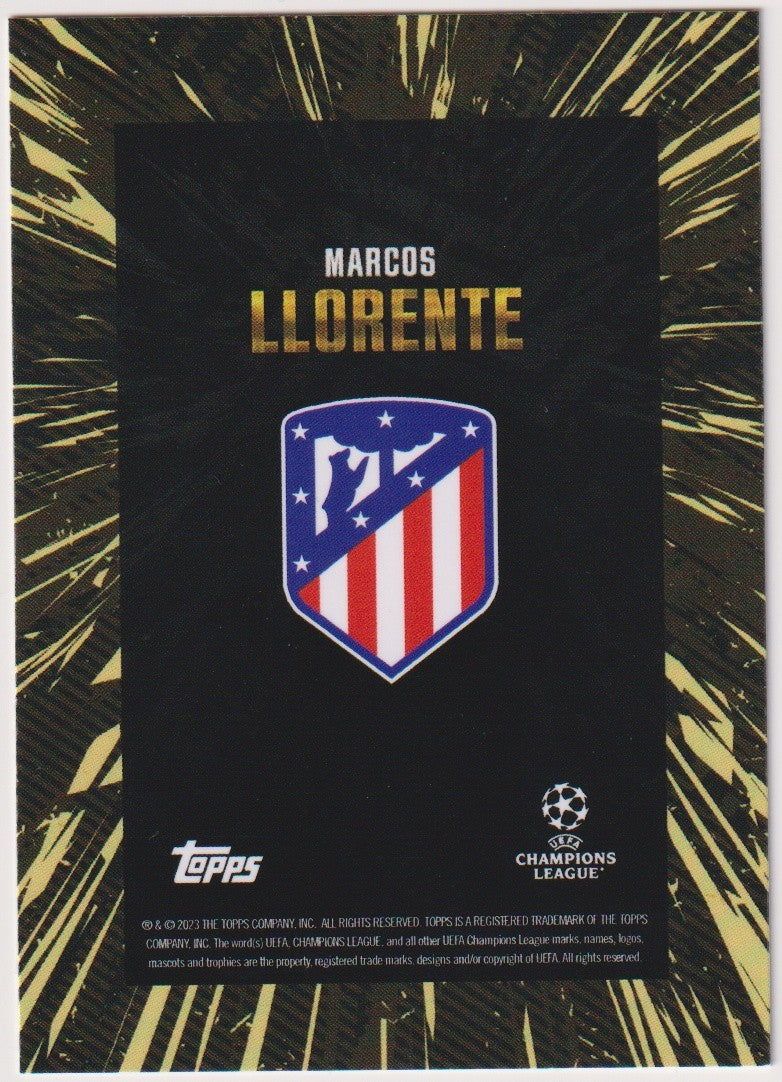 Topps X Whip Marcos Llorente Atlético Madrid UEFA Champions League Parallel – Bild 2