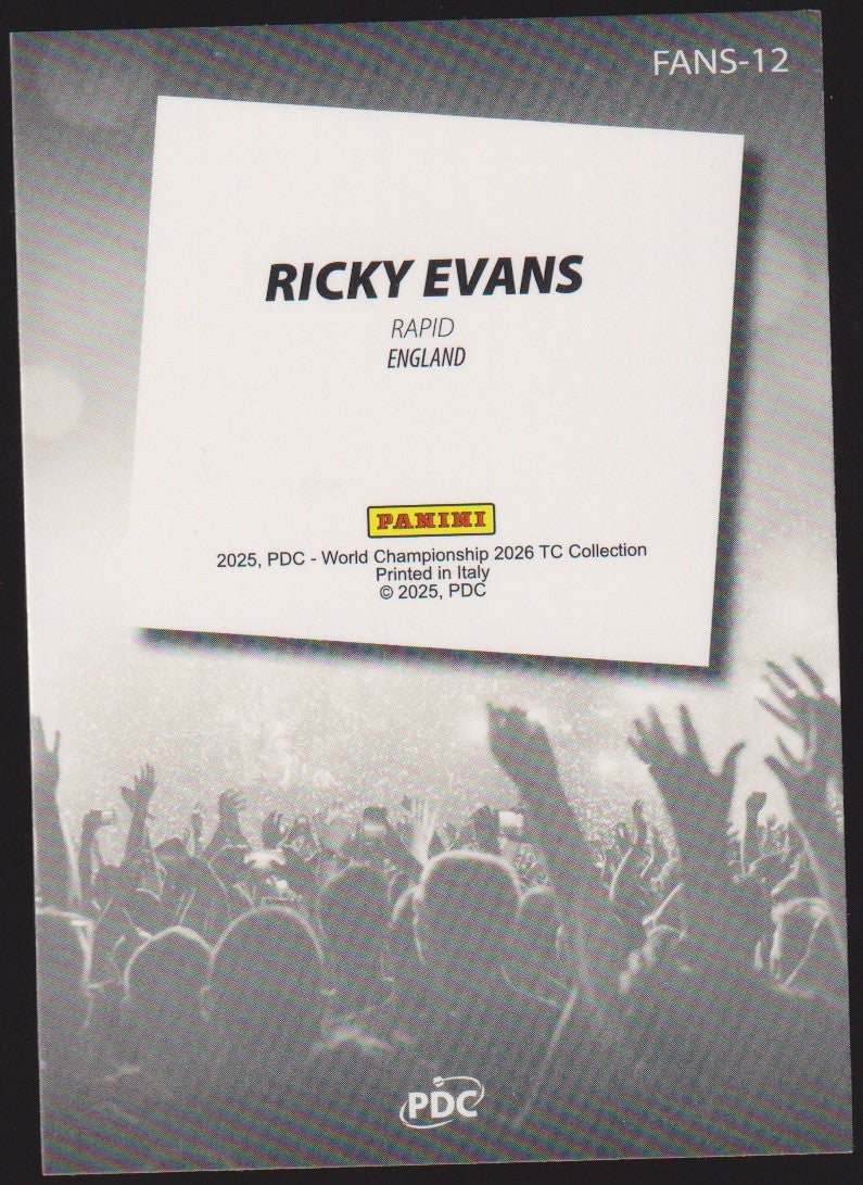 Panini PDC World Championship 2026 Ricky Evans "Rapid" Refractor Parallel – Bild 2