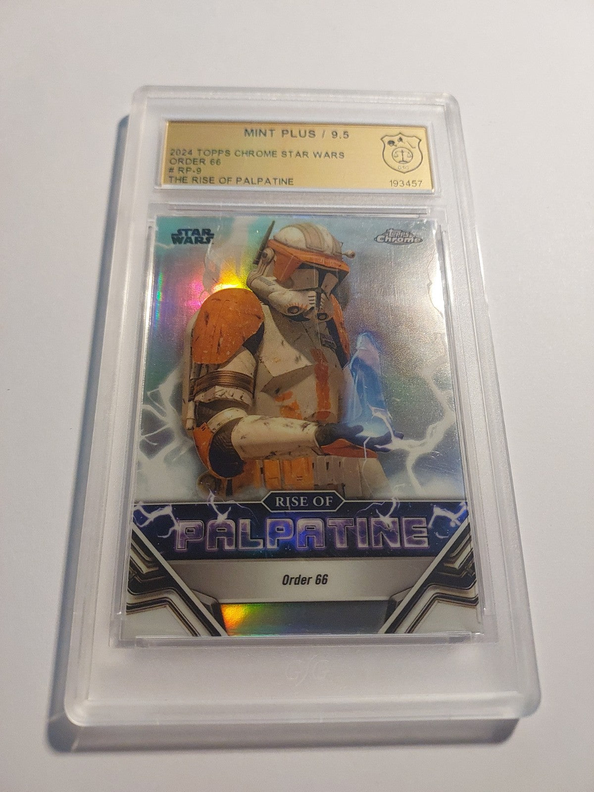 Topps Star Wars Chrome 2024 Commander Cody Republik GSG 9.5 = PSA Parallel Rare – Bild 2