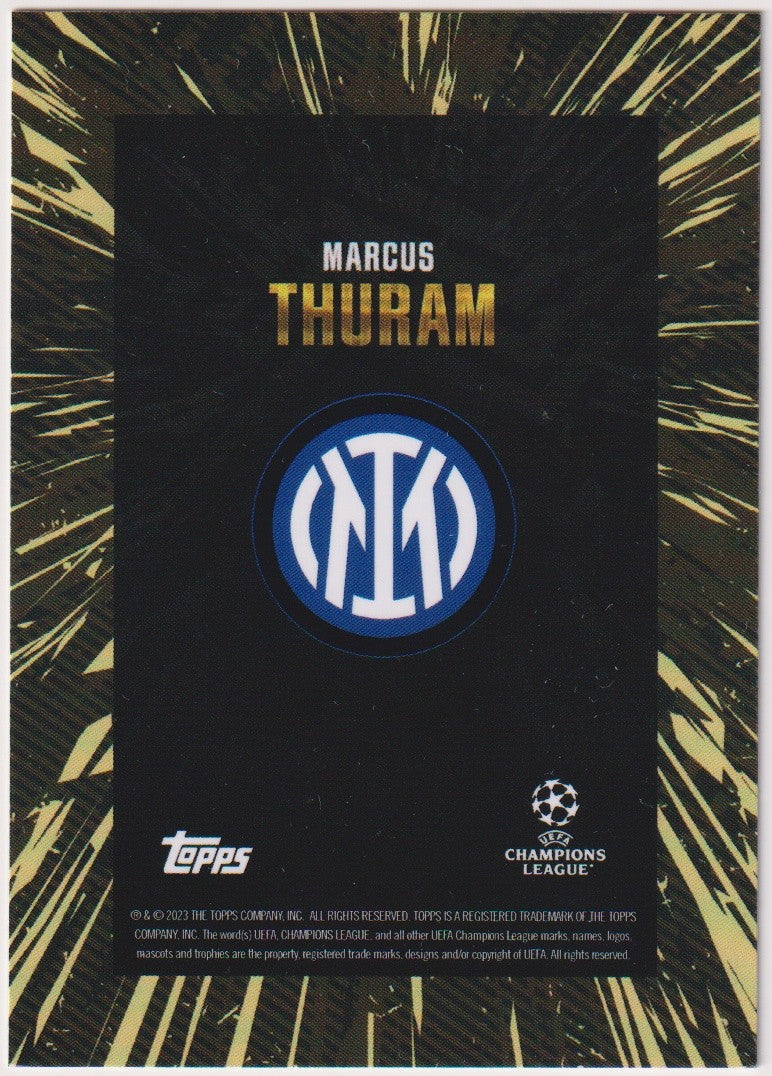 Topps X.WHIP Marcus Thuram Inter Milan UEFA Champions League Parallel Rare – Bild 2