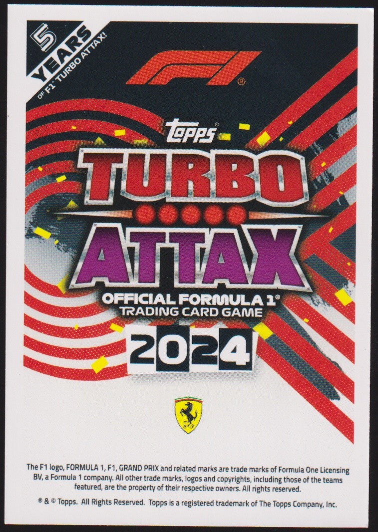 Topps Turbo Attax 2023 Carlos Sainz Scuderia Ferrari Parallel Rare – Bild 2