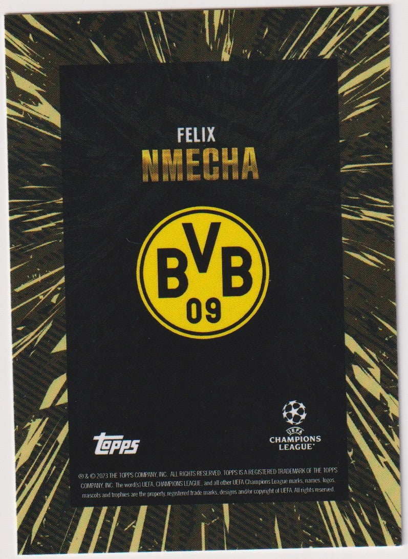 Topps Champions League Felix Nmecha Borussia Dortmund BVB 09 Parallel Rare – Bild 2