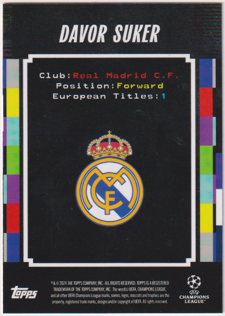 Topps Decades 2023-24 Davor Suker Real Madrid C.F. Champions League Parallel – Bild 2