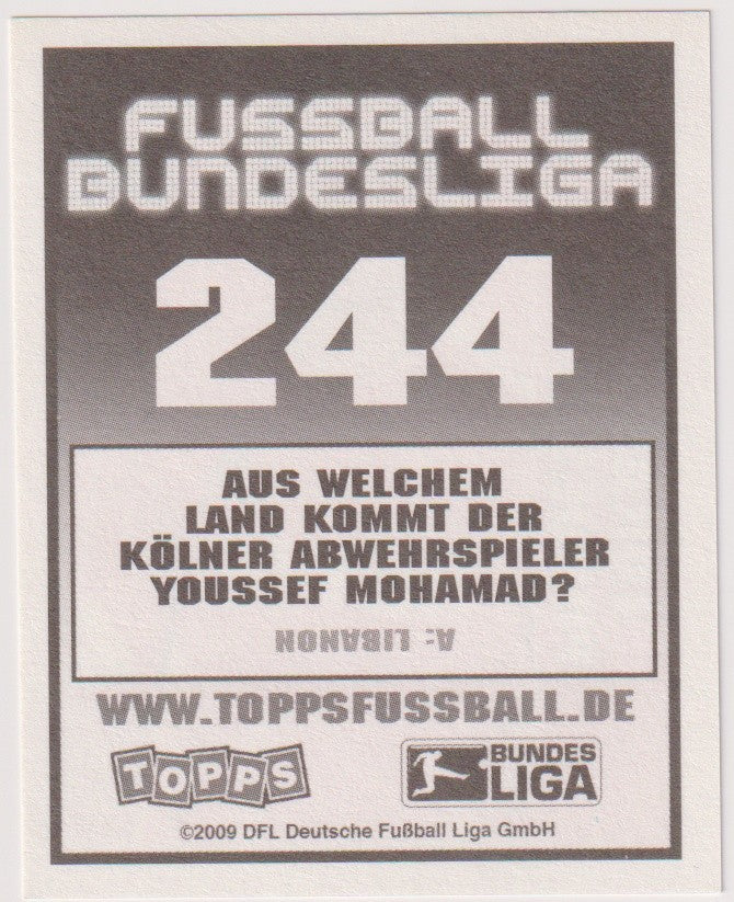 Topps 2009-10 Lukas Podolski 1. FC Köln Parallel Rare – Bild 2