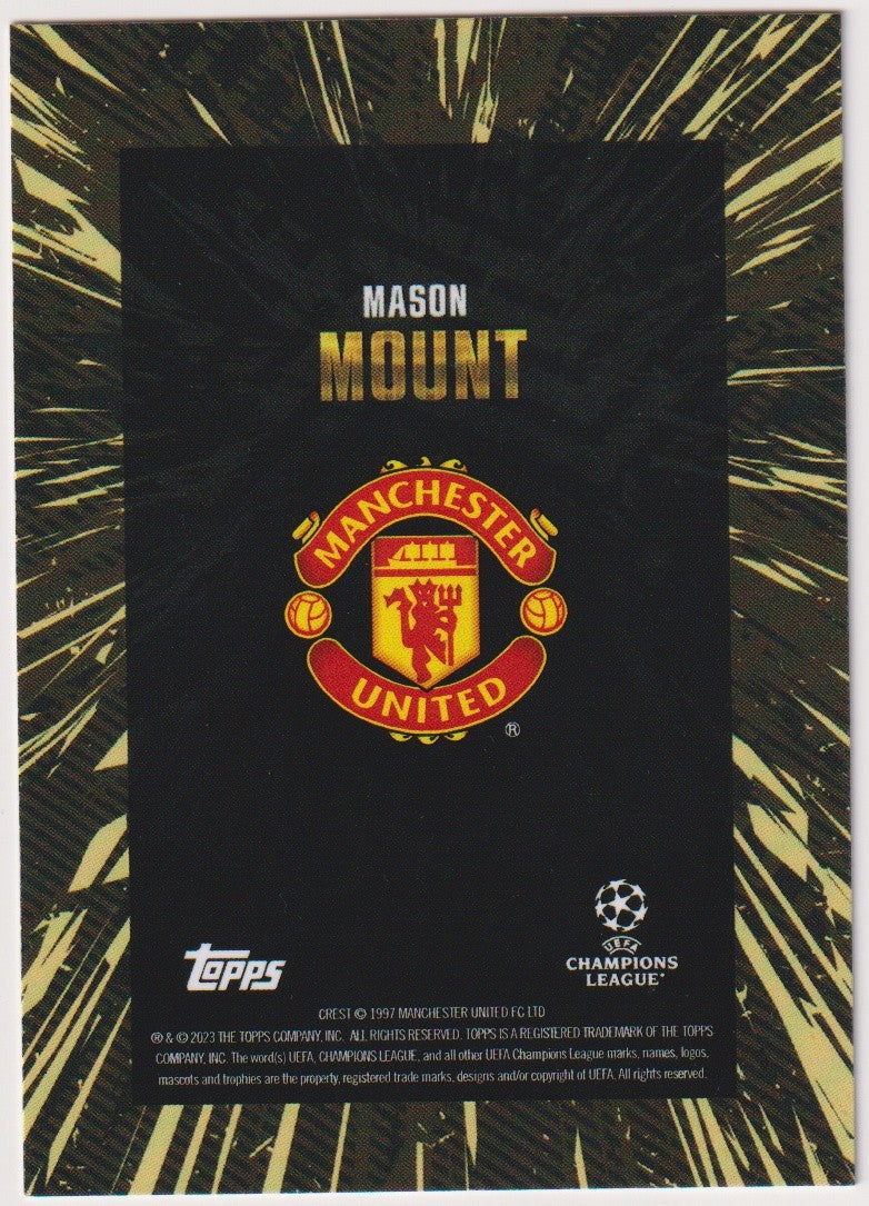 Topps Champions League Gold 2023-24 Mason Mount Manchester United Parallel Rare – Bild 2