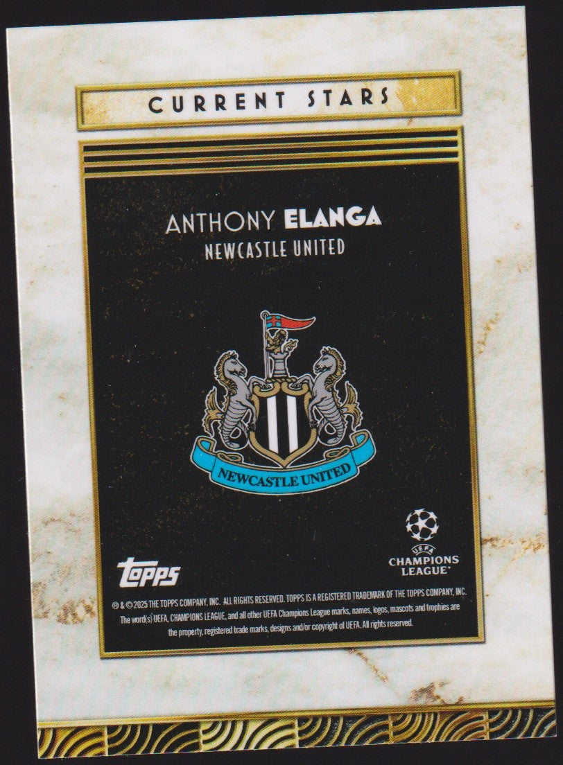Topps Current Stars Anthony Elanga Newcastle United Parallel Rare – Bild 2