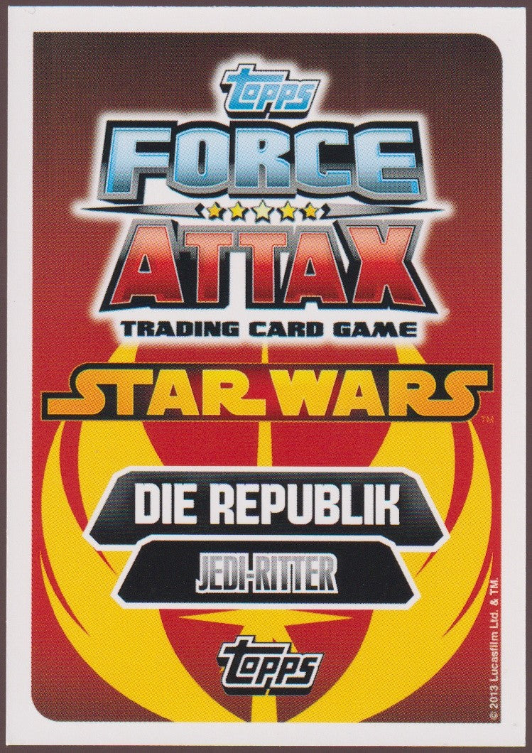 Topps Star Wars 2013 Mace Windu Republik Jedi-Ritter TCG Rare Nr. 215 – Bild 2