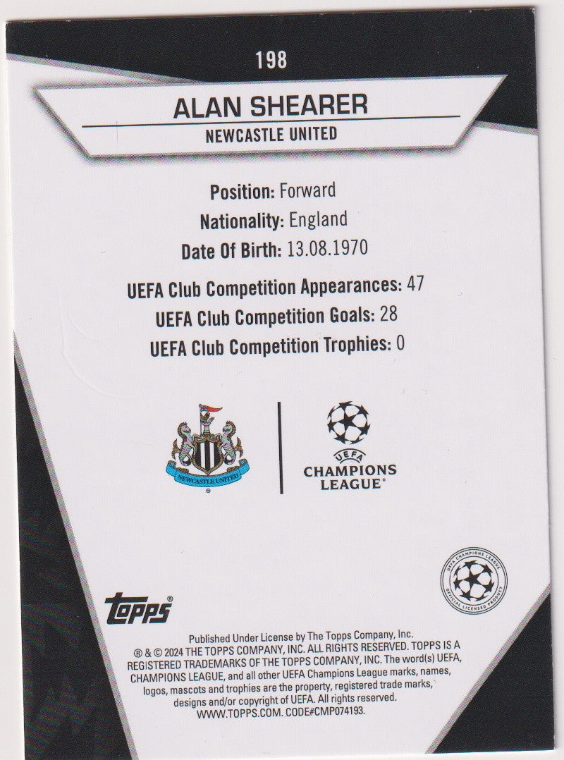Topps 2023-24 Alan Shearer Newcastle United Parallel Rare – Bild 2