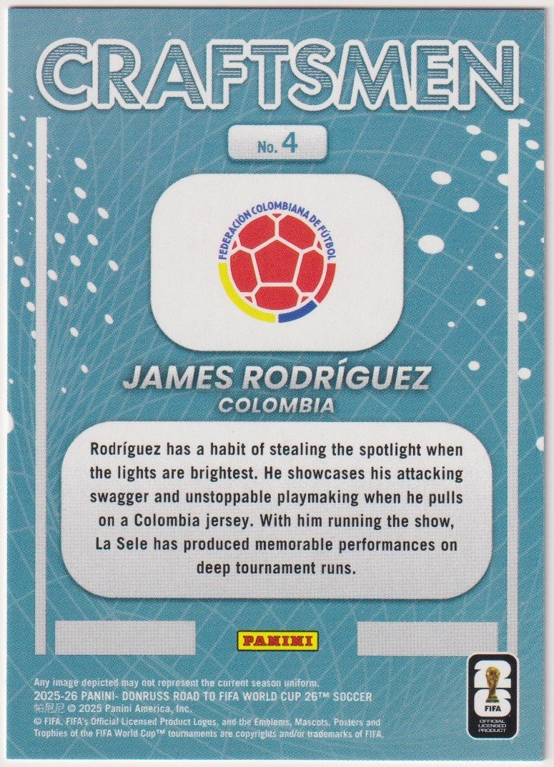 Panini Road to World Cup 2026 2024-25 James Rodriguez Colombia Parallel Case Hit – Bild 2