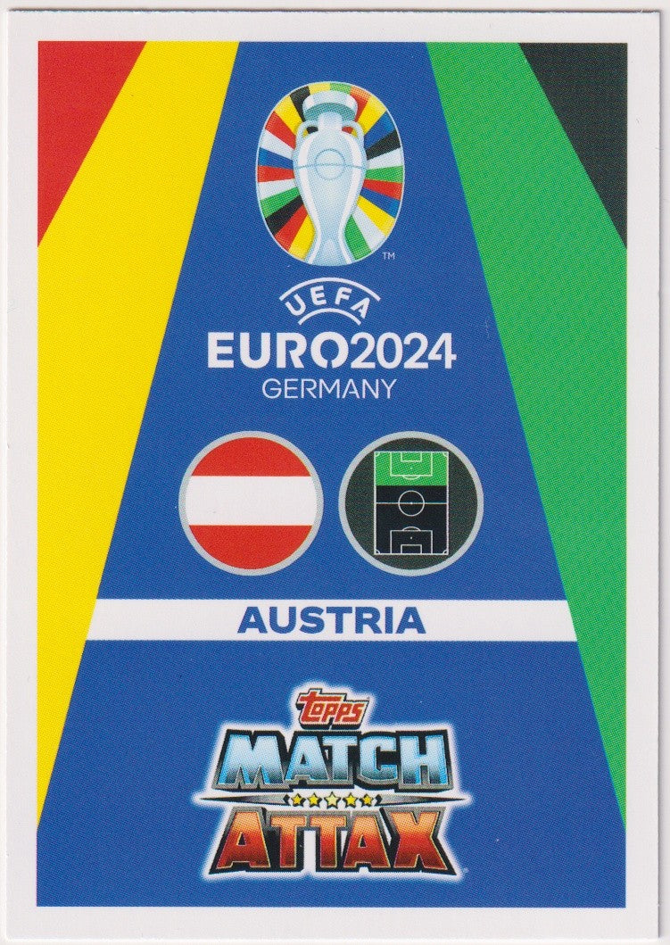 Topps Uefa Euro 2024 Junior Adamu Österreich Parallel Toppsfractor – Bild 2