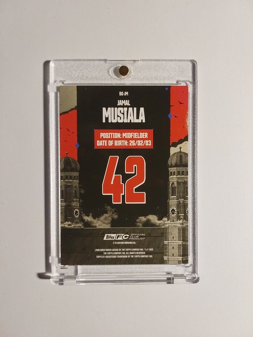 Topps Bayern München Team Set 2024-25 Jamal Musiala Parallel 9/99 Refractor Rare – Bild 2