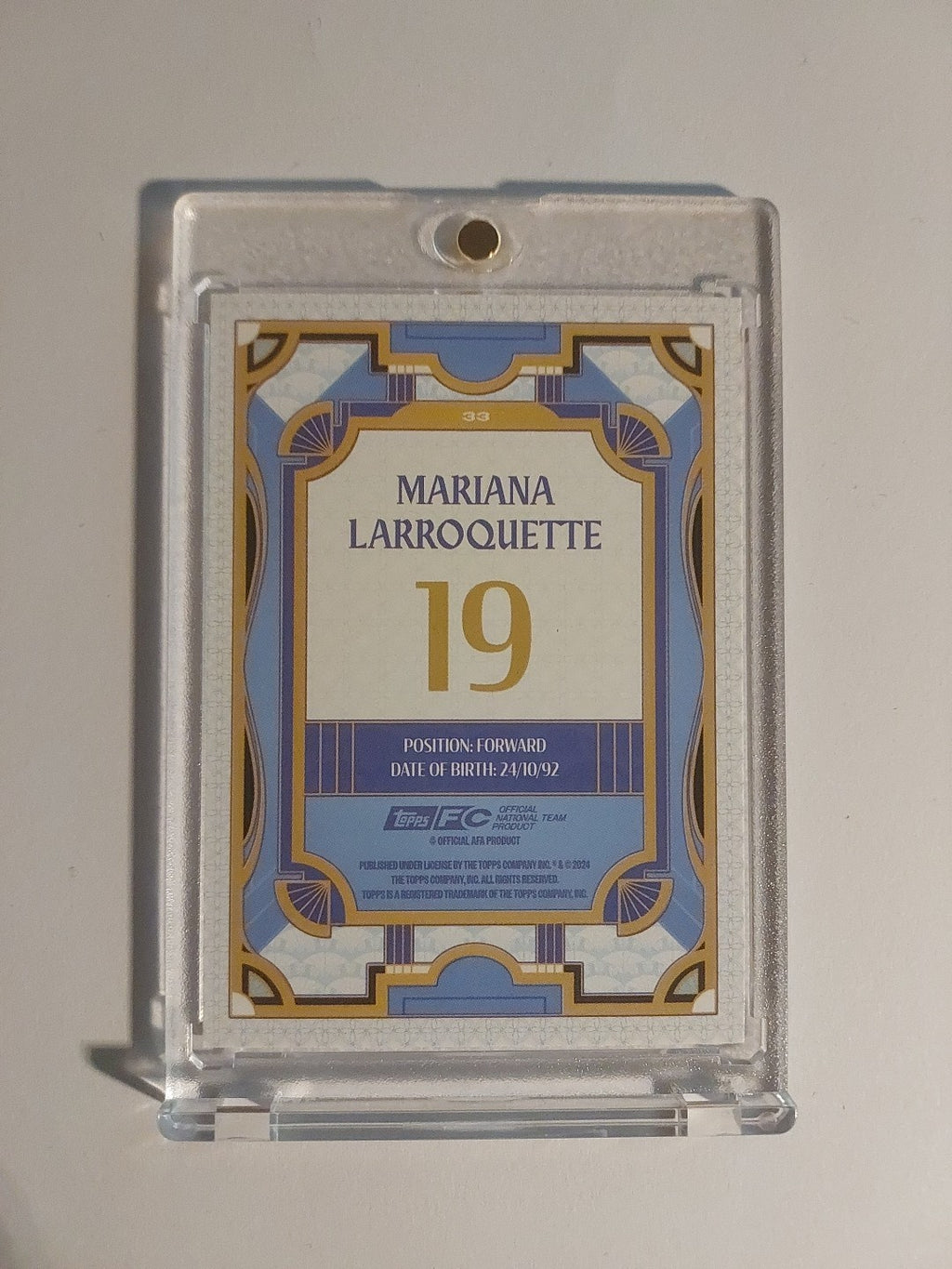 Topps Argentinien Team Set 2024-25 Mariana Larroquette Limited Parallel – Bild 2