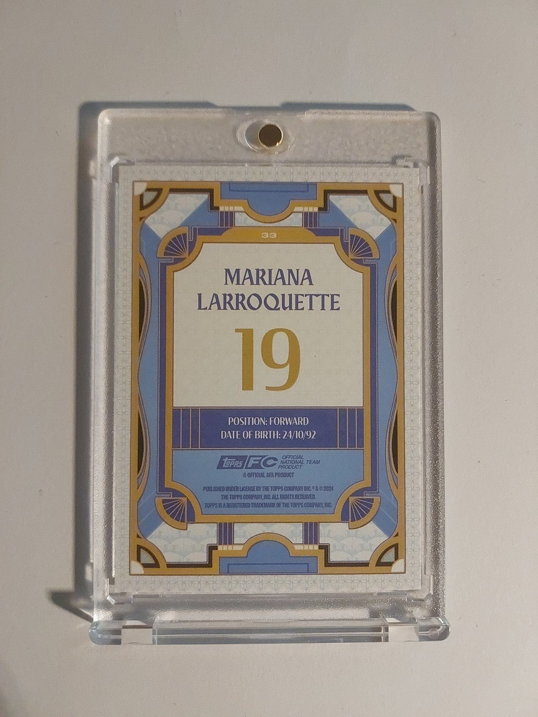 Topps Argentinien Team Set 2024-25 Mariana Larroquette Limited Parallel – Bild 2