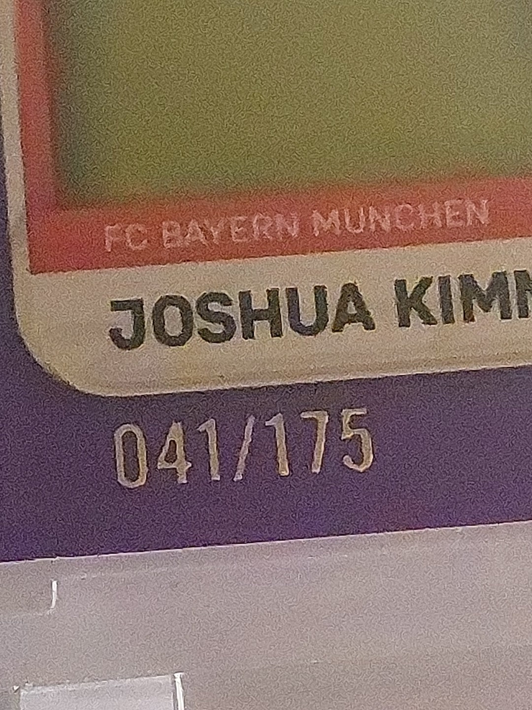 Topps Bayern München Tin Collector 2025-26 Joshua Kimmich Parallel 41/175 Rare – Bild 2