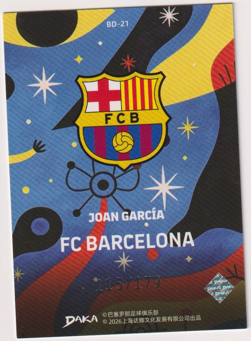 Daka 2025-26 Joan Garcia FC Barcelona Parallel 115/179 Refractor Rare – Bild 2