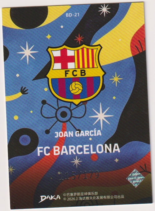 Daka 2025-26 Joan Garcia FC Barcelona Parallel 115/179 Refractor Rare – Bild 2