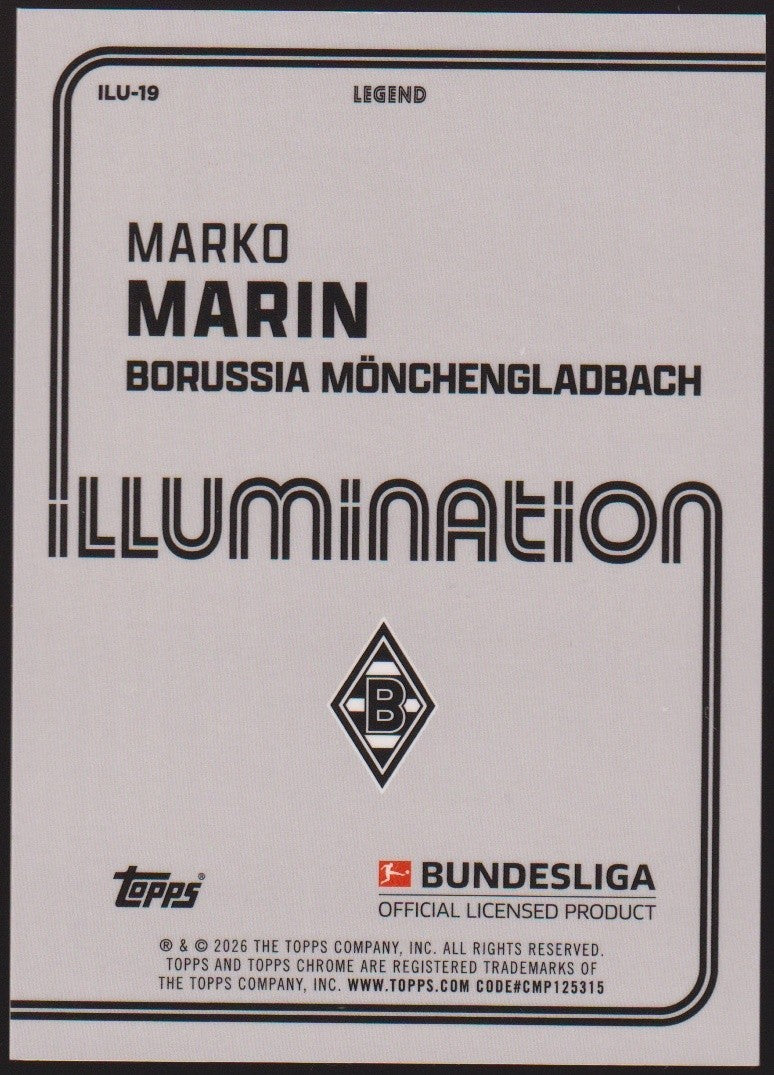 Topps Chrome 2025-26 Marko Marin Borussia Mönchengladbach Legend Parallel 70/75 – Bild 2