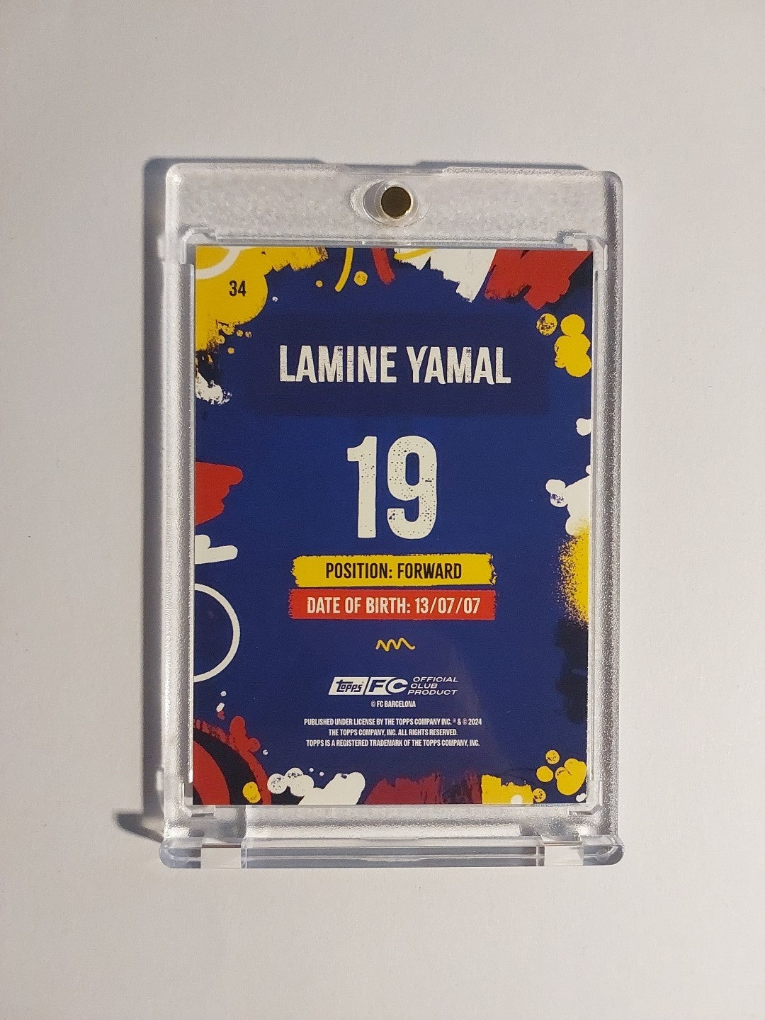 Topps Barcelona Team Set 2024-25 Lamine Yamal Parallel Ultra Rare Hit – Bild 2