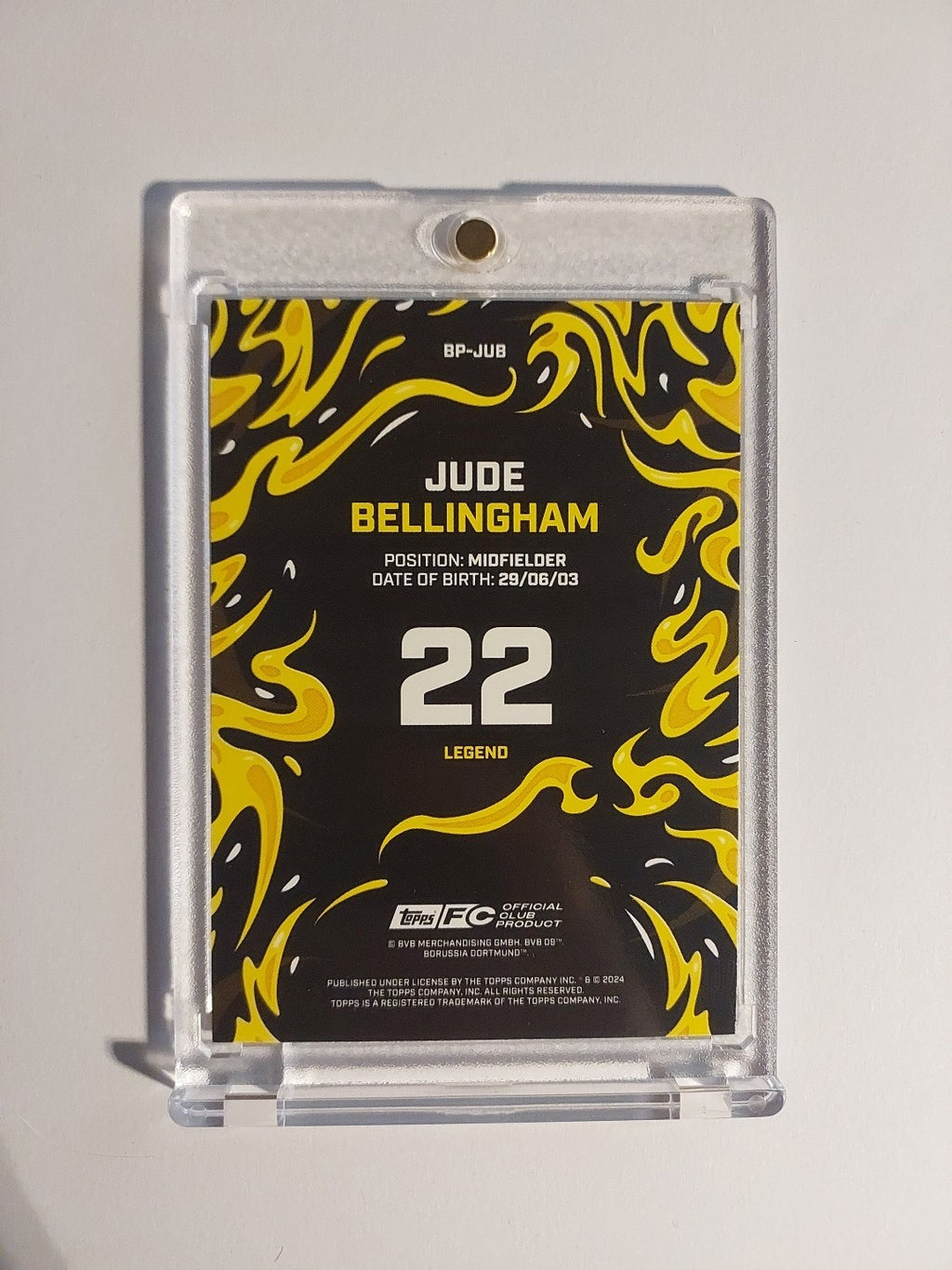 Topps Dortmund Team Set 2023-24 Jude Bellingham Parallel Insert Ultra Rare Hit – Bild 2