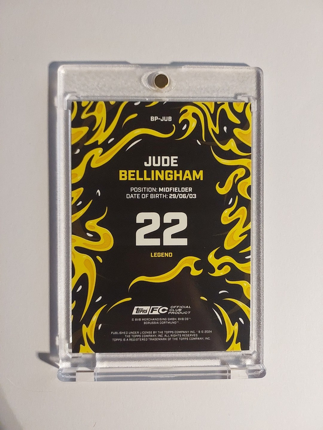 Topps Dortmund Team Set 2023-24 Jude Bellingham Parallel Insert Ultra Rare Hit – Bild 2