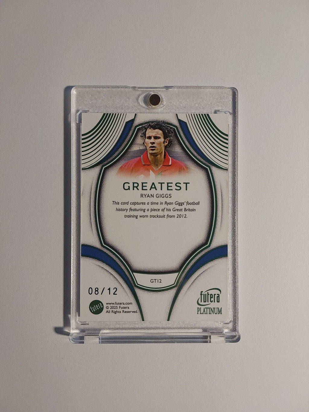 Futera Platinum 2025 Ryan Giggs Manchester United Patch Relic Parallel 8/12 Rare – Bild 2