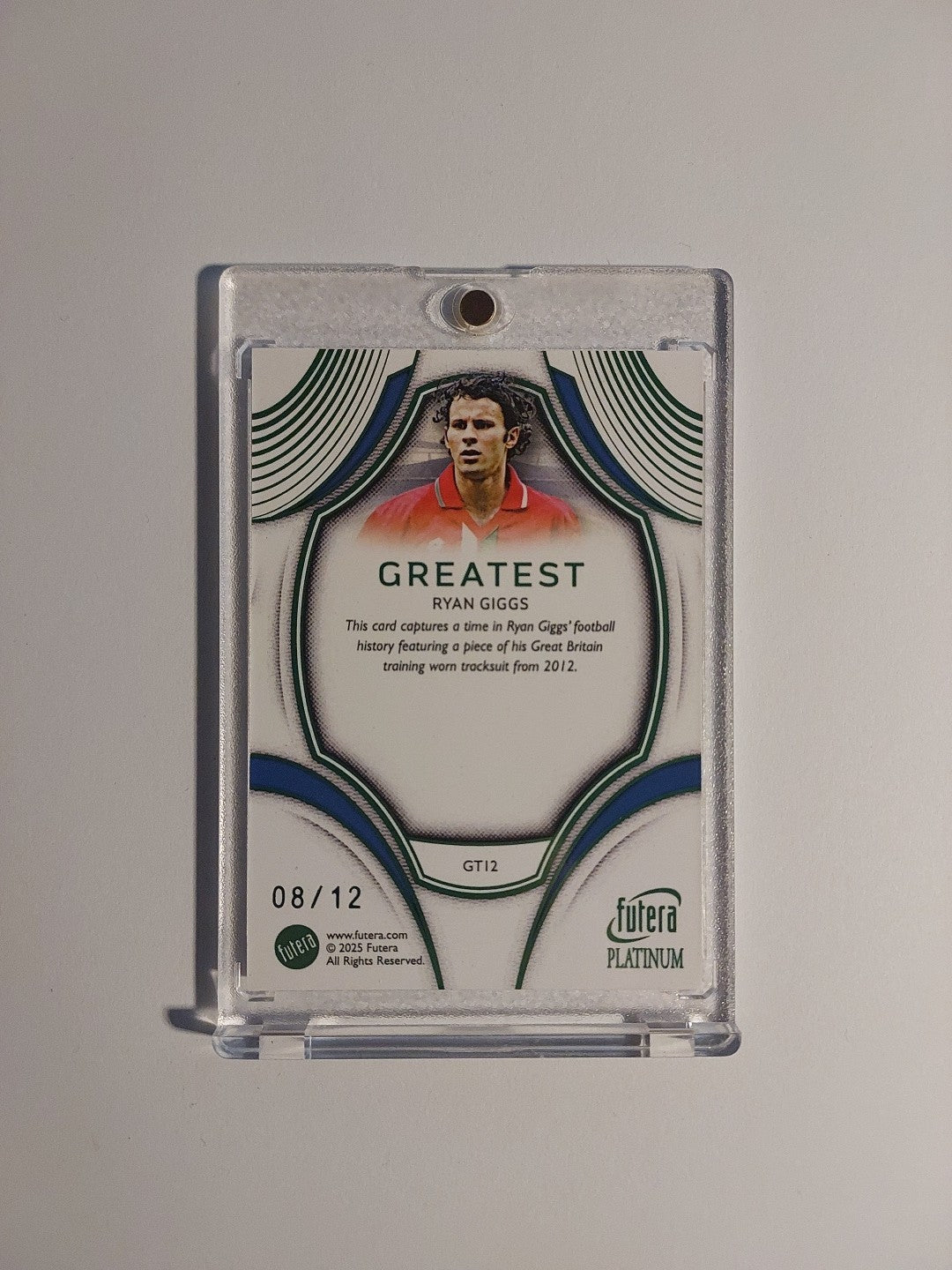 Futera Platinum 2025 Ryan Giggs Manchester United Patch Relic Parallel 8/12 Rare – Bild 2