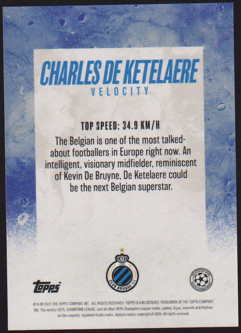 Topps Charles de Ketelaere Club Brugge KV Parallel Rare – Bild 2