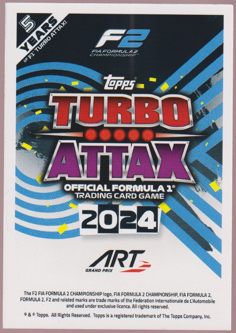 Topps 2024 Victor Martins ART Grand Prix & Alpine F1 Team (France) Turbo Attax – Bild 2