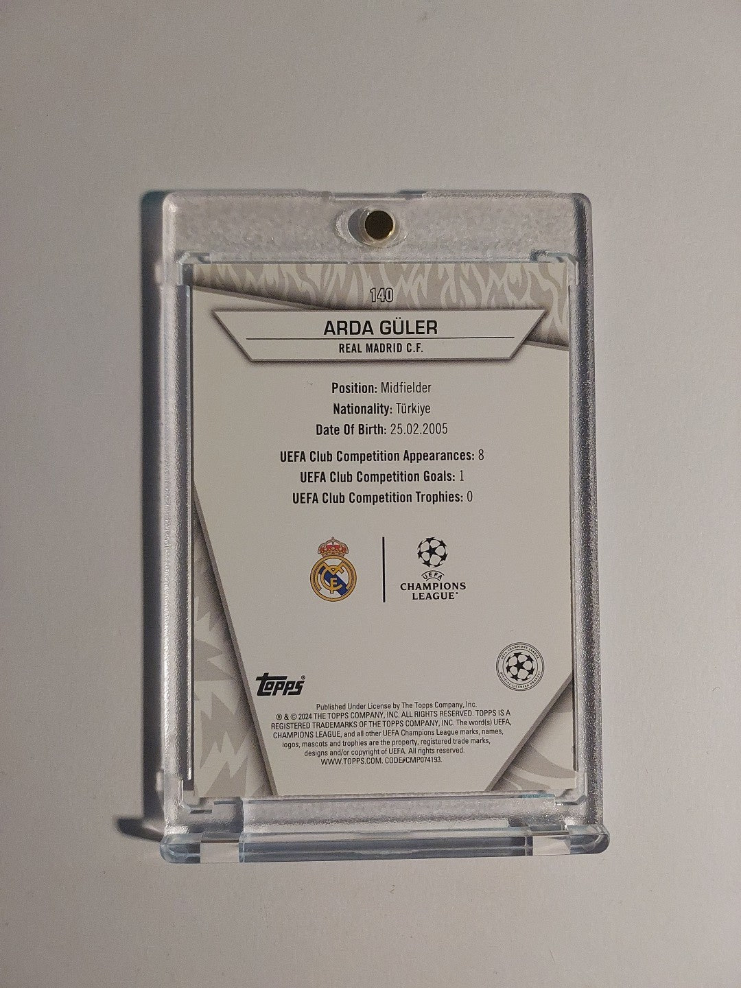 Topps UCC Star 2023-24 Arda Güler Real Madrid Türkei Parallel Ultra Rare Hit – Bild 2