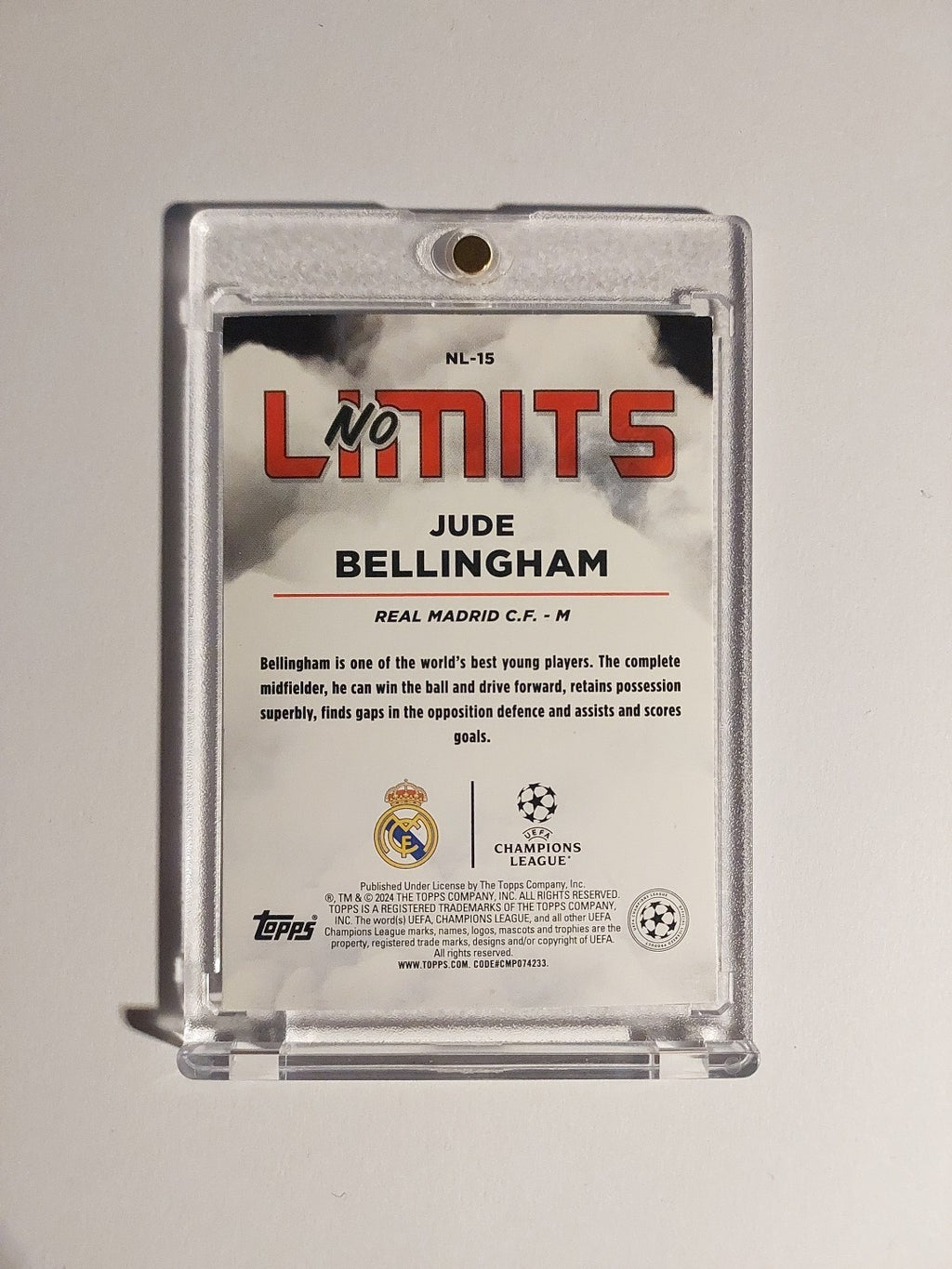 Topps UCC Stars 2023-24 Jude Bellingham Real Madrid Parallel Refractor Insert – Bild 2