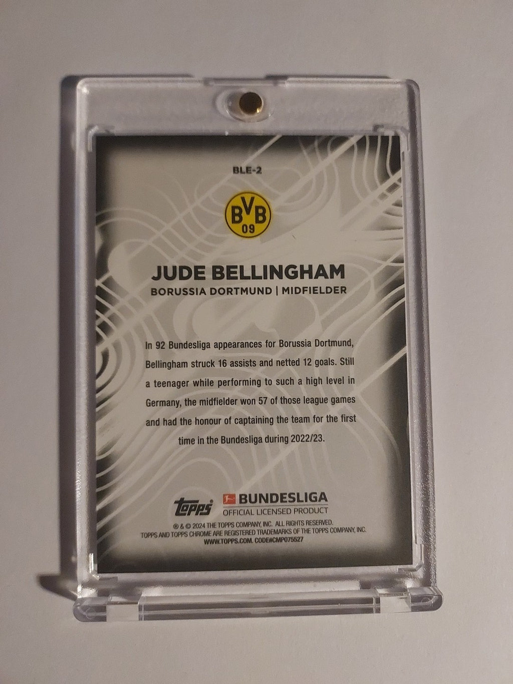 Topps 60 Jahre Bundesliga 2023-24 Jude Bellingham Borussia Dortmund Parallel – Bild 2