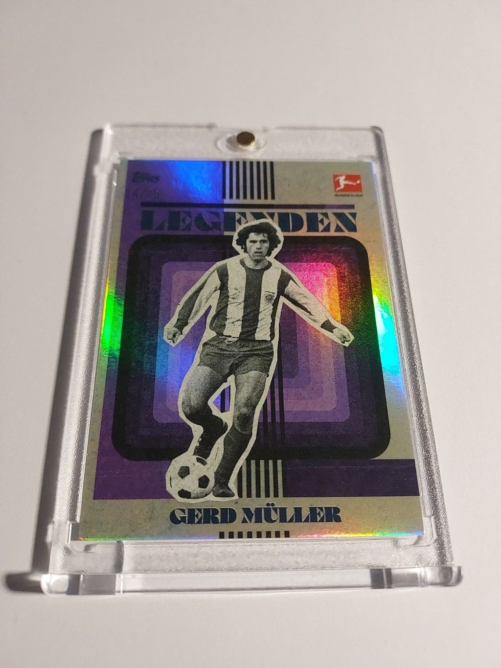 Topps Matthäus Curated 2023-24 Gerd Müller Bayern München Parallel 14/25 Rare – Bild 2