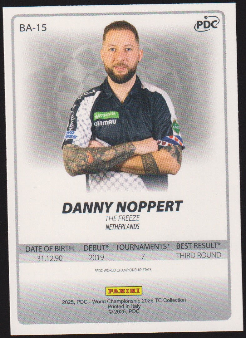 Panini PDC Championshup 2026 Danny Noppert "The Freeze" Refractor Parallel – Bild 2