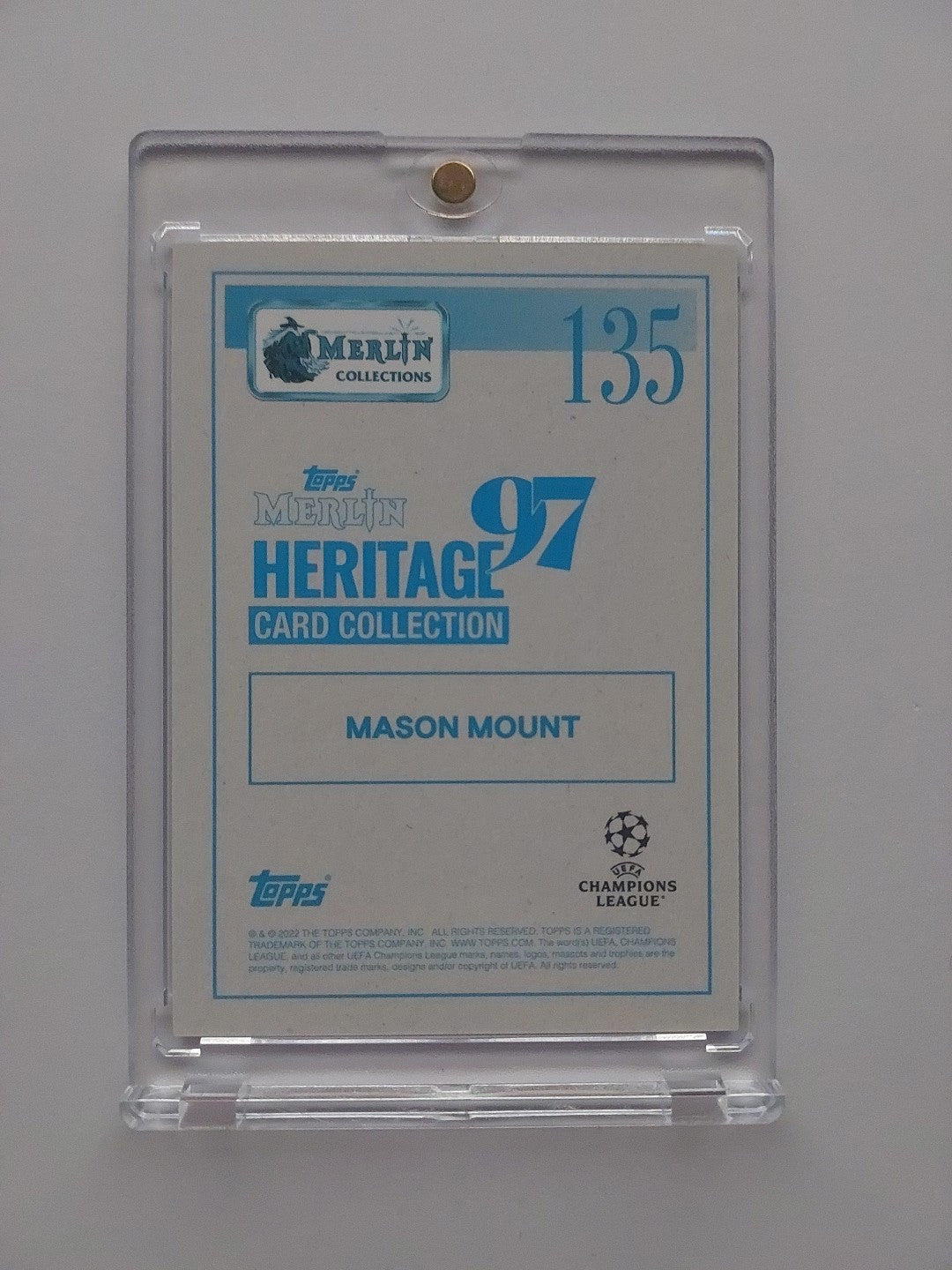 Topps UCC Merlin 2021-22 Mason Mount Chelsea Nummeriert 34/49 Auto Parallel – Bild 2