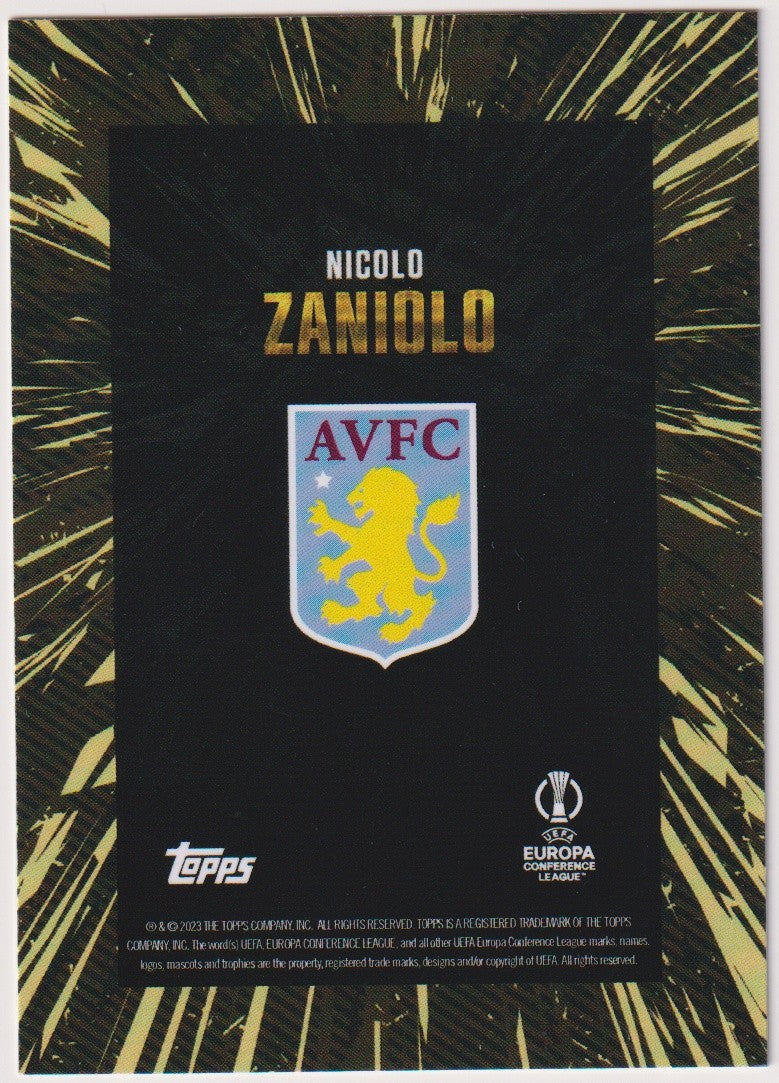 Topps X WHIP Nicolo Zaniolo Aston Villa FC Parallel Rare – Bild 2