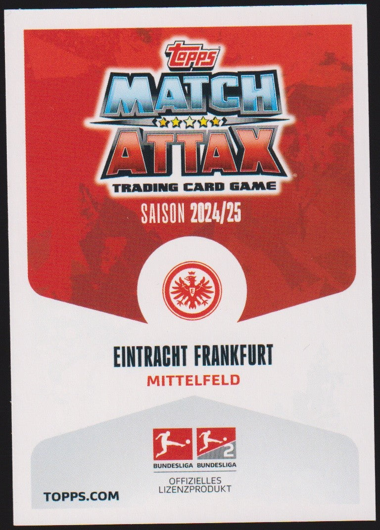 Topps Match Attax 2024-25 Mario Götze Eintracht Frankfurt Heritage Parallel Rare – Bild 2