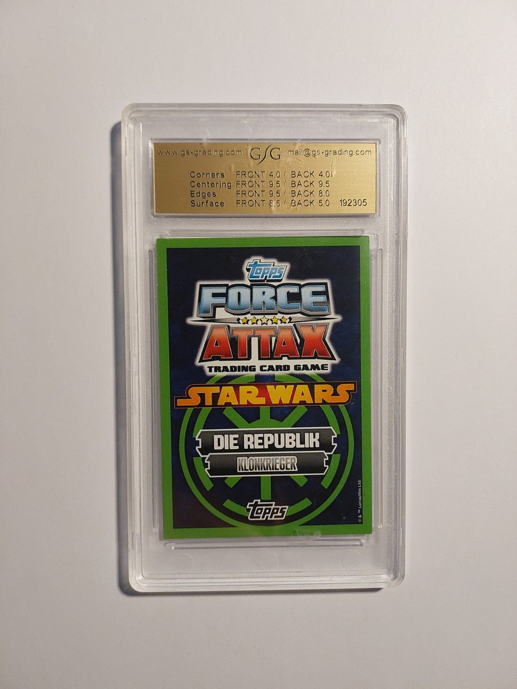Topps Star Wars 2014 Captain Rex Republik Limited Edition GSG 5.5 = PSA Parallel – Bild 2