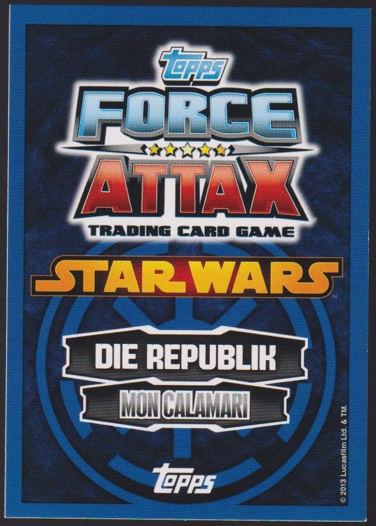 Topps Star Wars 2013 Ackbar Captain Republik Mon Calamari TCG Rare #87 – Bild 2